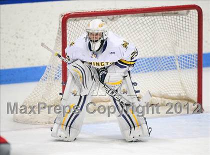 Thumbnail 2 in NFA/St. Bernard/Bacon Academy vs. Newington/Berlin (CIAC Division III Semifinal) photogallery.