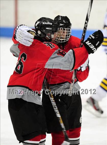 Thumbnail 2 in NFA/St. Bernard/Bacon Academy vs. Newington/Berlin (CIAC Division III Semifinal) photogallery.