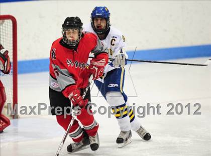 Thumbnail 2 in NFA/St. Bernard/Bacon Academy vs. Newington/Berlin (CIAC Division III Semifinal) photogallery.