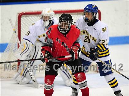 Thumbnail 2 in NFA/St. Bernard/Bacon Academy vs. Newington/Berlin (CIAC Division III Semifinal) photogallery.