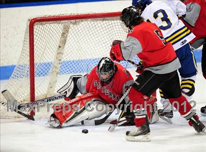 Thumbnail 1 in NFA/St. Bernard/Bacon Academy vs. Newington/Berlin (CIAC Division III Semifinal) photogallery.
