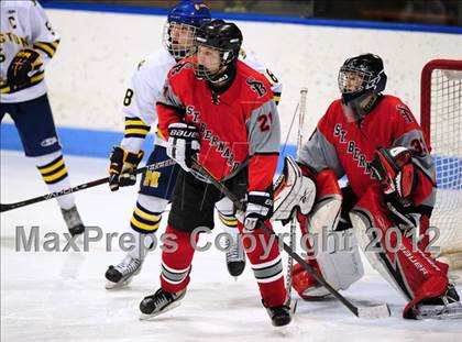 Thumbnail 2 in NFA/St. Bernard/Bacon Academy vs. Newington/Berlin (CIAC Division III Semifinal) photogallery.