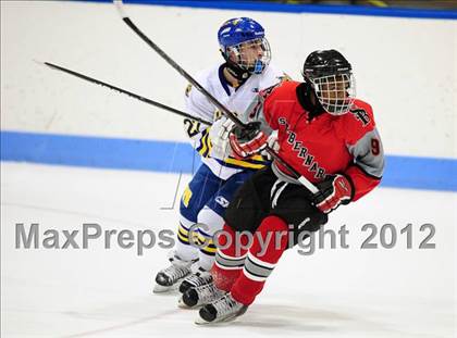 Thumbnail 3 in NFA/St. Bernard/Bacon Academy vs. Newington/Berlin (CIAC Division III Semifinal) photogallery.
