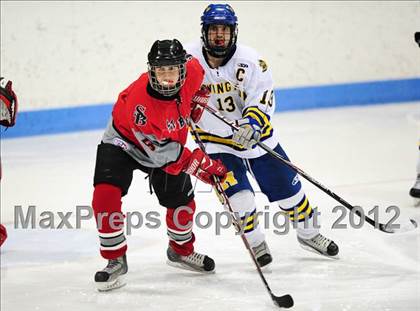 Thumbnail 1 in NFA/St. Bernard/Bacon Academy vs. Newington/Berlin (CIAC Division III Semifinal) photogallery.