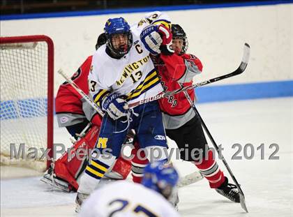 Thumbnail 2 in NFA/St. Bernard/Bacon Academy vs. Newington/Berlin (CIAC Division III Semifinal) photogallery.