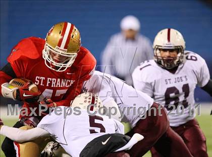 Thumbnail 1 in St. Joseph's Collegiate Institute vs. St. Francis (Monsignor Martin Final) photogallery.