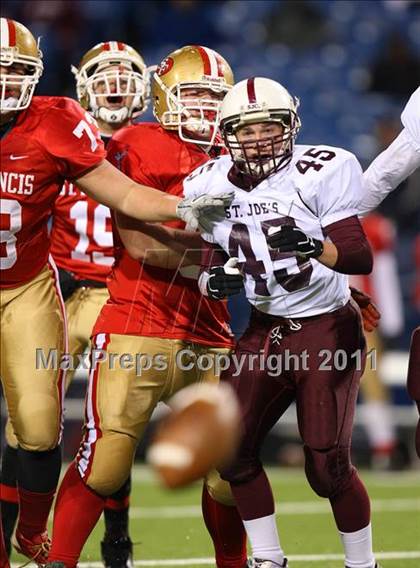 Thumbnail 1 in St. Joseph's Collegiate Institute vs. St. Francis (Monsignor Martin Final) photogallery.