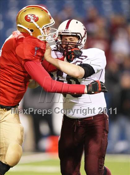 Thumbnail 1 in St. Joseph's Collegiate Institute vs. St. Francis (Monsignor Martin Final) photogallery.