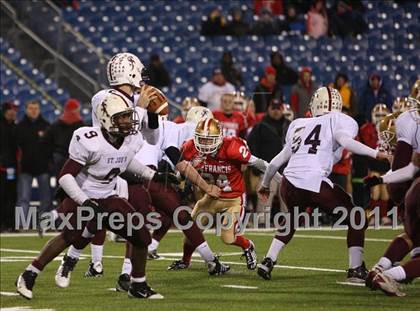 Thumbnail 1 in St. Joseph's Collegiate Institute vs. St. Francis (Monsignor Martin Final) photogallery.