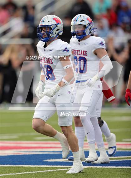 Thumbnail 1 in Lake Travis @ Westlake (UIL 6A Football Quarterfinal Playoff) photogallery.