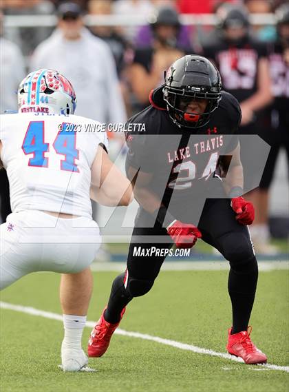 Thumbnail 2 in Lake Travis @ Westlake (UIL 6A Football Quarterfinal Playoff) photogallery.