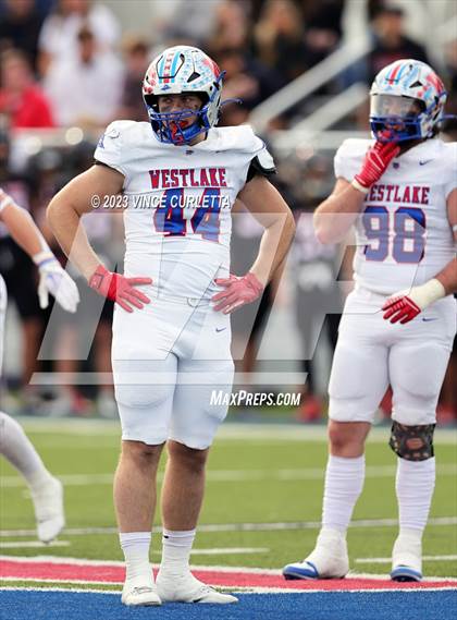 Thumbnail 3 in Lake Travis @ Westlake (UIL 6A Football Quarterfinal Playoff) photogallery.