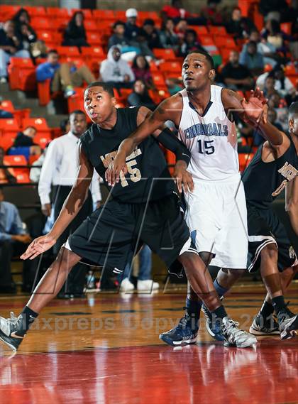 Thumbnail 1 in Mitchell vs. Wyatt [O.D.] (DFW Basketball Challenge) photogallery.