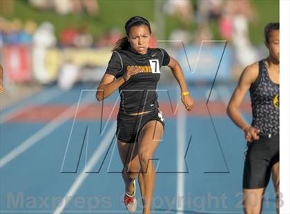 Thumbnail 1 in CIF State Track and Field Championships (Day 1 - Girls 200m) photogallery.