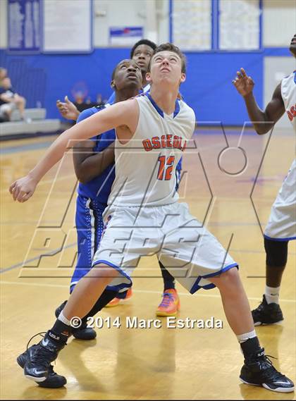 Thumbnail 2 in Osceola vs Inlet Grove 2014 Mustang Christmas Tournament photogallery.