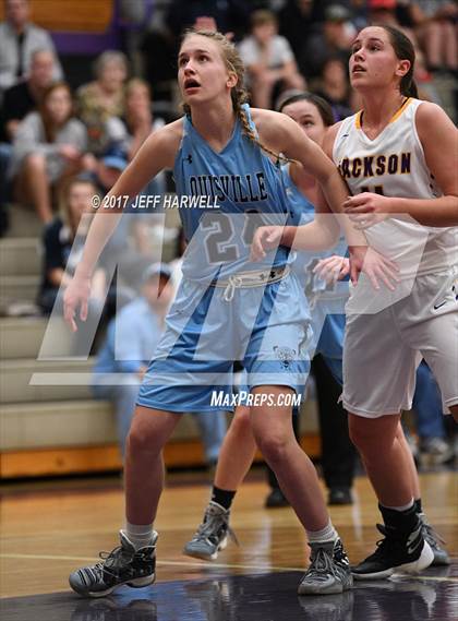 Thumbnail 3 in Louisville @ Jackson (OHSAA District Playoff) photogallery.