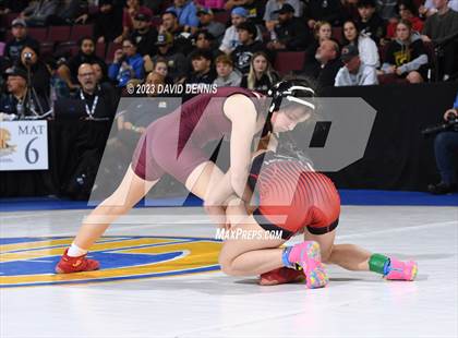 Thumbnail 3 in CIF State Girls Wrestling Championships (QuarterFinals) photogallery.