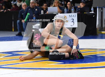Thumbnail 2 in CIF State Girls Wrestling Championships (QuarterFinals) photogallery.