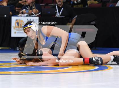 Thumbnail 2 in CIF State Girls Wrestling Championships (QuarterFinals) photogallery.