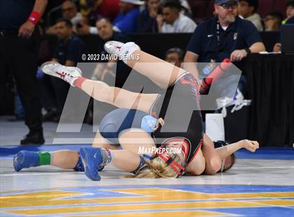 Thumbnail 3 in CIF State Girls Wrestling Championships (QuarterFinals) photogallery.