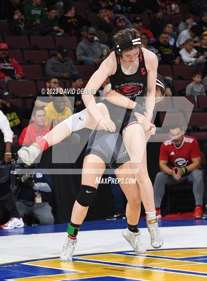 Thumbnail 3 in CIF State Girls Wrestling Championships (QuarterFinals) photogallery.