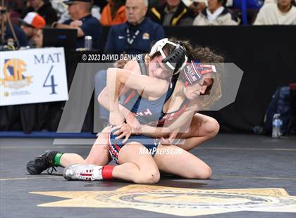 Thumbnail 2 in CIF State Girls Wrestling Championships (QuarterFinals) photogallery.