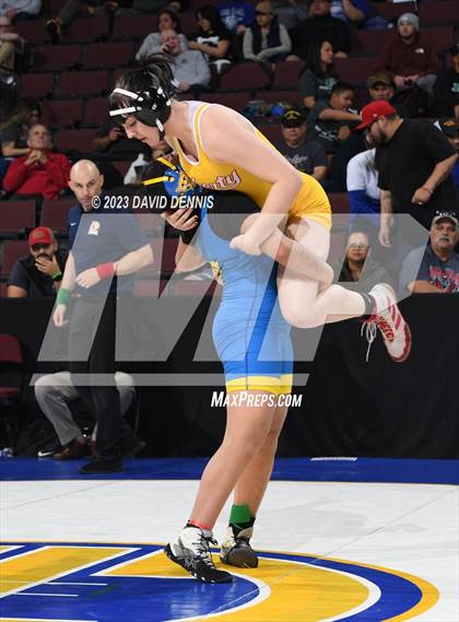 Thumbnail 2 in CIF State Girls Wrestling Championships (QuarterFinals) photogallery.
