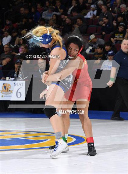 Thumbnail 3 in CIF State Girls Wrestling Championships (QuarterFinals) photogallery.