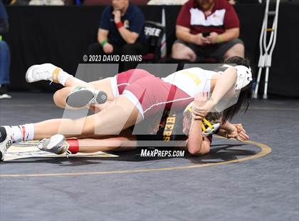 Thumbnail 2 in CIF State Girls Wrestling Championships (QuarterFinals) photogallery.