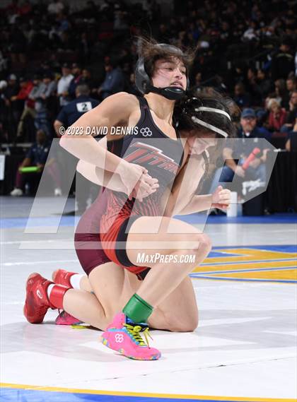 Thumbnail 1 in CIF State Girls Wrestling Championships (QuarterFinals) photogallery.