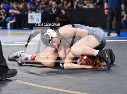Thumbnail 2 in CIF State Girls Wrestling Championships (QuarterFinals) photogallery.