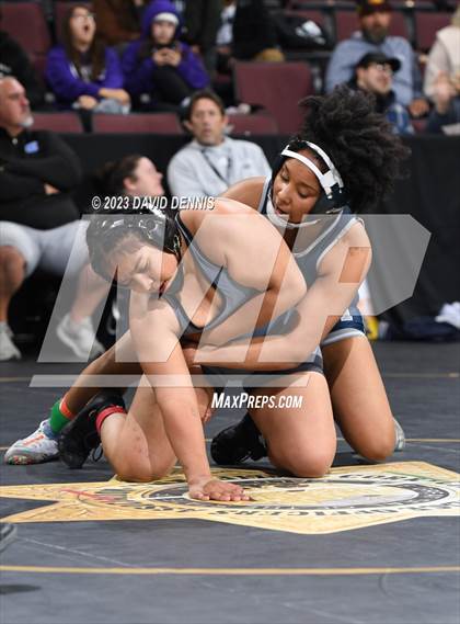 Thumbnail 1 in CIF State Girls Wrestling Championships (QuarterFinals) photogallery.