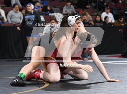 Thumbnail 2 in CIF State Girls Wrestling Championships (QuarterFinals) photogallery.