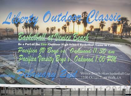 Thumbnail 1 in Oakwood vs. Pacifica Christian (@ Venice Beach) photogallery.