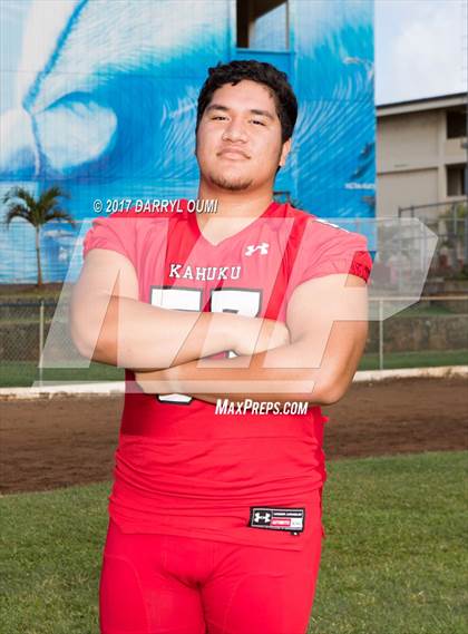 Thumbnail 2 in Kahuku (Preseason Early Contenders Photo Shoot) photogallery.