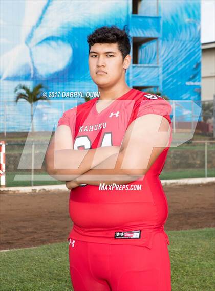 Thumbnail 1 in Kahuku (Preseason Early Contenders Photo Shoot) photogallery.