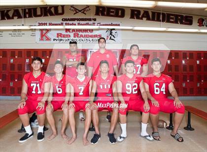 Thumbnail 1 in Kahuku (Preseason Early Contenders Photo Shoot) photogallery.