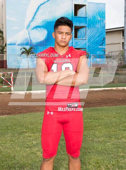 Thumbnail 2 in Kahuku (Preseason Early Contenders Photo Shoot) photogallery.