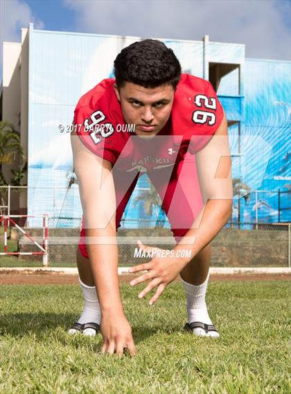 Thumbnail 1 in Kahuku (Preseason Early Contenders Photo Shoot) photogallery.