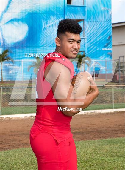 Thumbnail 2 in Kahuku (Preseason Early Contenders Photo Shoot) photogallery.
