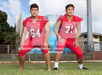 Thumbnail 1 in Kahuku (Preseason Early Contenders Photo Shoot) photogallery.