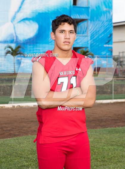 Thumbnail 1 in Kahuku (Preseason Early Contenders Photo Shoot) photogallery.