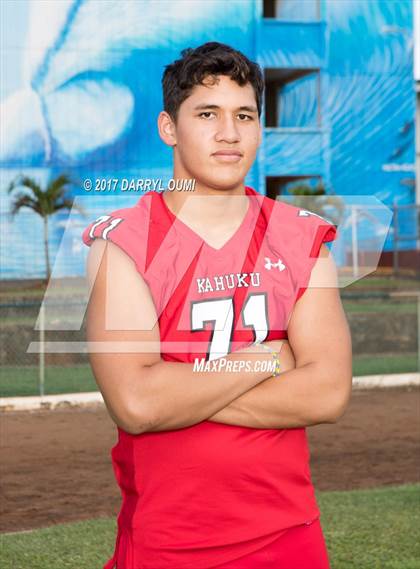 Thumbnail 2 in Kahuku (Preseason Early Contenders Photo Shoot) photogallery.