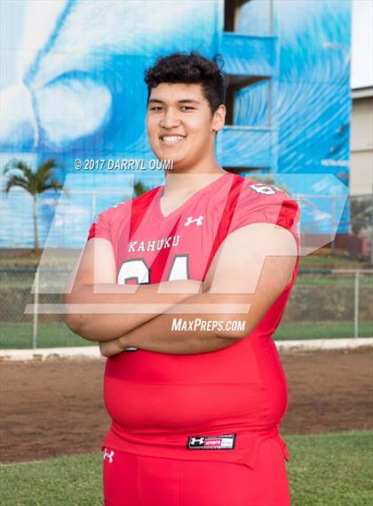 Thumbnail 2 in Kahuku (Preseason Early Contenders Photo Shoot) photogallery.