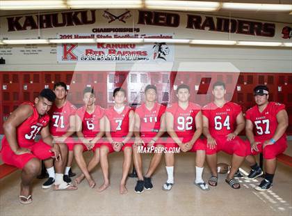 Thumbnail 3 in Kahuku (Preseason Early Contenders Photo Shoot) photogallery.