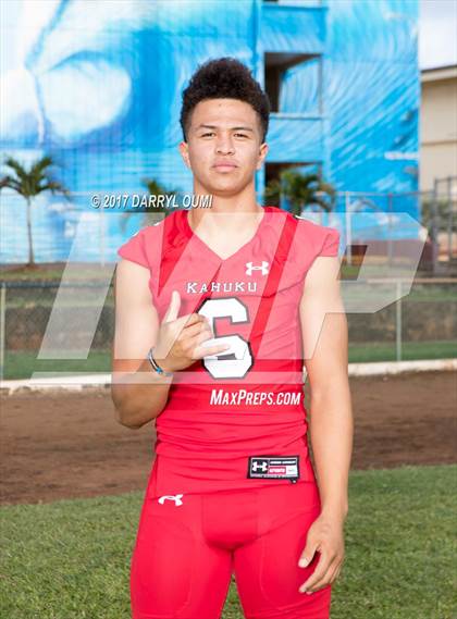 Thumbnail 2 in Kahuku (Preseason Early Contenders Photo Shoot) photogallery.