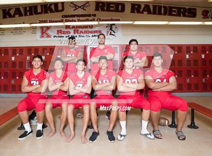 Thumbnail 2 in Kahuku (Preseason Early Contenders Photo Shoot) photogallery.