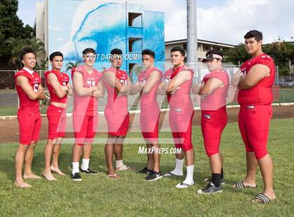 Thumbnail 2 in Kahuku (Preseason Early Contenders Photo Shoot) photogallery.