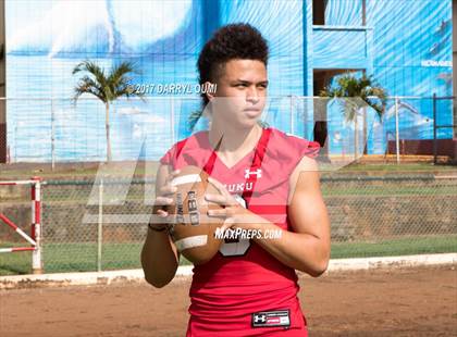 Thumbnail 1 in Kahuku (Preseason Early Contenders Photo Shoot) photogallery.
