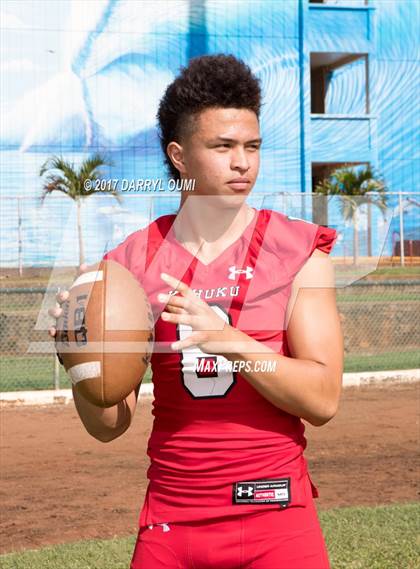 Thumbnail 3 in Kahuku (Preseason Early Contenders Photo Shoot) photogallery.